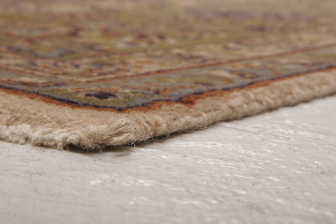 Kashan Multicolor Hand Knotted 98 X 1211  Area Rug 155-74621 Image 5