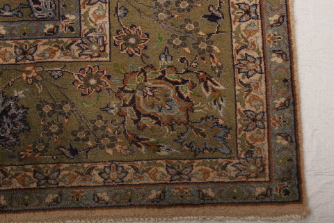 Kashan Multicolor Hand Knotted 98 X 1211  Area Rug 155-74621 Image 6