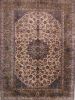 Kashan Multicolor Hand Knotted 98 X 1211  Area Rug 155-74621 Thumb 0