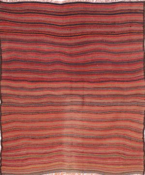 Kilim Multicolor Flat Woven 5'9" X 7'0"  Area Rug 100-74631