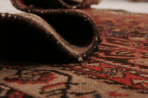 Sanandaj Multicolor Runner Hand Knotted 33 X 128 Area Rug 155-74632 Image 4
