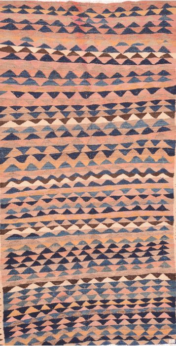 Kilim Blue Flat Woven 51 X 92  Area Rug 100-74633 Image 0
