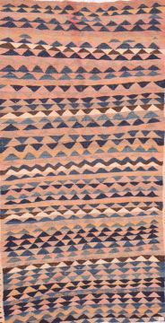 Kilim Blue Flat Woven 5'1" X 9'2"  Area Rug 100-74633