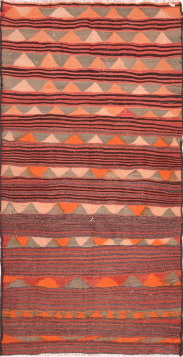 Kilim Multicolor Flat Woven 46 X 85  Area Rug 100-74636 Image 0
