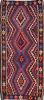 Kilim Blue Runner Flat Woven 45 X 104  Area Rug 100-74639 Thumb 0