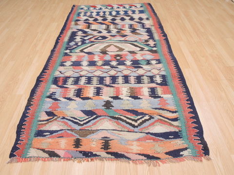 Kilim Multicolor Flat Woven 311 X 82 Area Rug 100-74642 Image 4