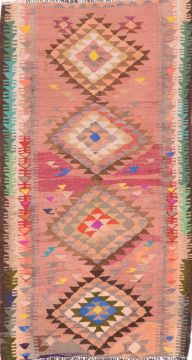 Kilim Purple Flat Woven 4'3" X 7'5"  Area Rug 100-74644