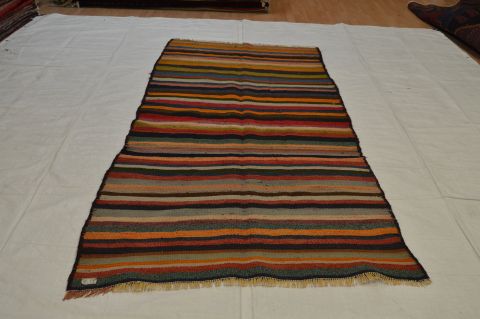 Kilim Multicolor Runner Flat Woven 42 X 91 Area Rug 100-74652 Image 3
