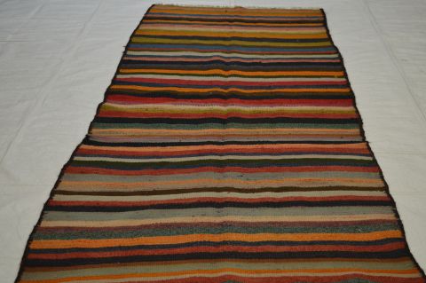 Kilim Multicolor Runner Flat Woven 42 X 91 Area Rug 100-74652 Image 5