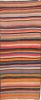 Kilim Multicolor Runner Flat Woven 42 X 91  Area Rug 100-74652 Thumb 0