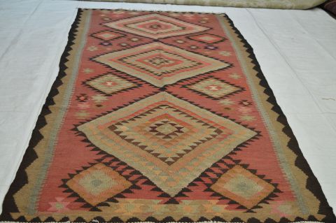 Kilim Purple Runner Flat Woven 49 X 112 Area Rug 100-74655 Image 1