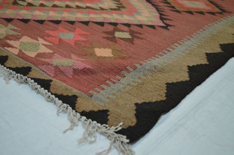 Kilim Purple Runner Flat Woven 49 X 112 Area Rug 100-74655 Image 4