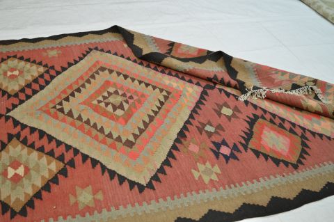 Kilim Purple Runner Flat Woven 49 X 112 Area Rug 100-74655 Image 5