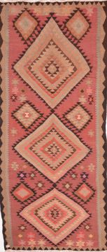 Kilim Purple Runner Flat Woven 4'9" X 11'2"  Area Rug 100-74655