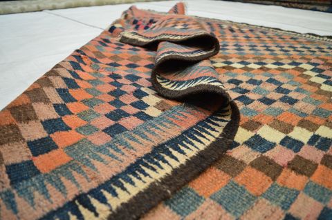 Kilim Purple Flat Woven 51 X 93 Area Rug 100-74658 Image 1