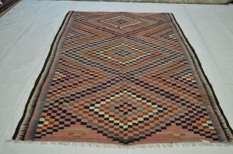 Kilim Purple Flat Woven 51 X 93 Area Rug 100-74658 Image 5