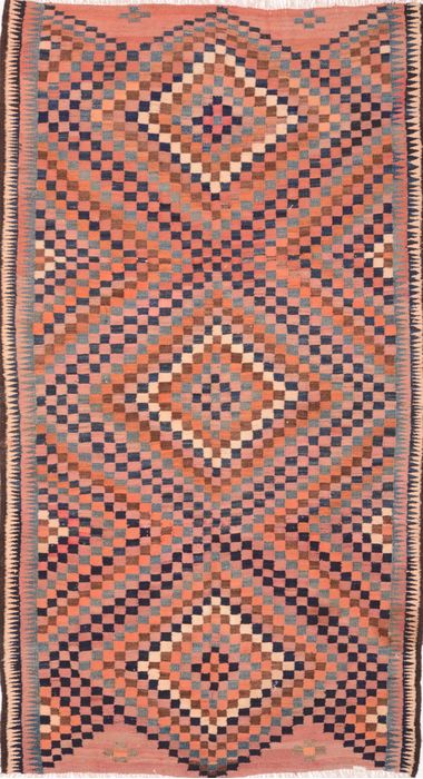 Kilim Purple Flat Woven 51 X 93 Area Rug 100-74658 Image 0