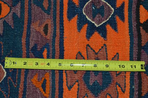 Kilim Blue Runner Flat Woven 310 X 106 Area Rug 100-74659 Image 9