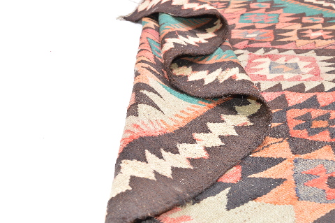 Kilim Brown Flat Woven 51 X 94 Area Rug 100-74660 Image 1