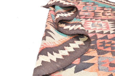 Kilim Brown Flat Woven 51 X 94 Area Rug 100-74660 Image 2