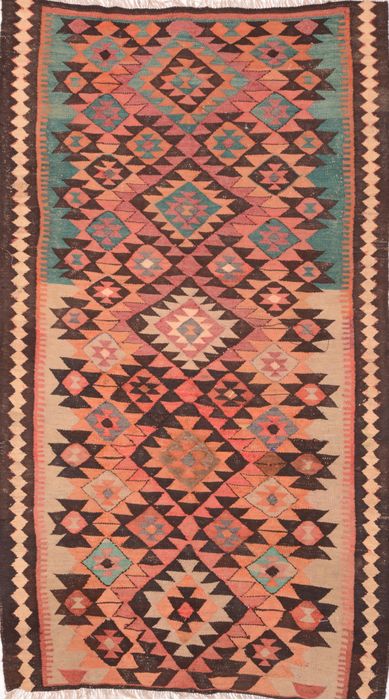 Kilim Brown Flat Woven 51 X 94 Area Rug 100-74660 Image 0