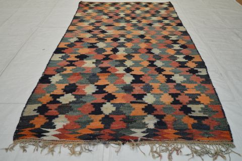 Kilim Multicolor Runner Flat Woven 43 X 108 Area Rug 100-74662 Image 3