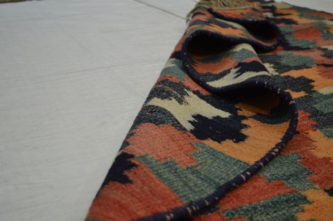 Kilim Multicolor Runner Flat Woven 43 X 108 Area Rug 100-74662 Image 4