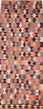 Kilim Multicolor Runner Flat Woven 4'3" X 10'8"  Area Rug 100-74662