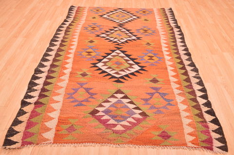 Kilim Purple Flat Woven 52 X 611 Area Rug 100-74664 Image 1