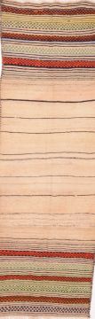 Kilim Beige Runner Flat Woven 3'5" X 10'9"  Area Rug 100-74667