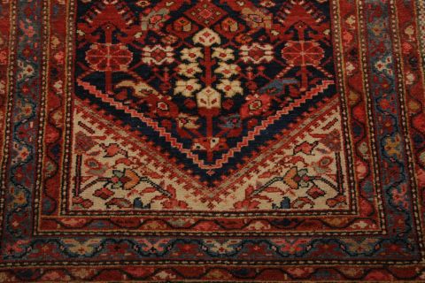 Malayer Multicolor Runner Hand Knotted 37 X 169 Area Rug 155-74672 Image 6