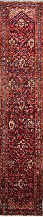 Malayer Multicolor Runner Hand Knotted 37 X 169 Area Rug 155-74672 Image 0
