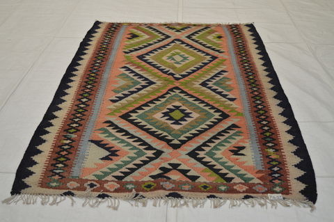 Kilim Green Flat Woven 41 X 70 Area Rug 100-74677 Image 1