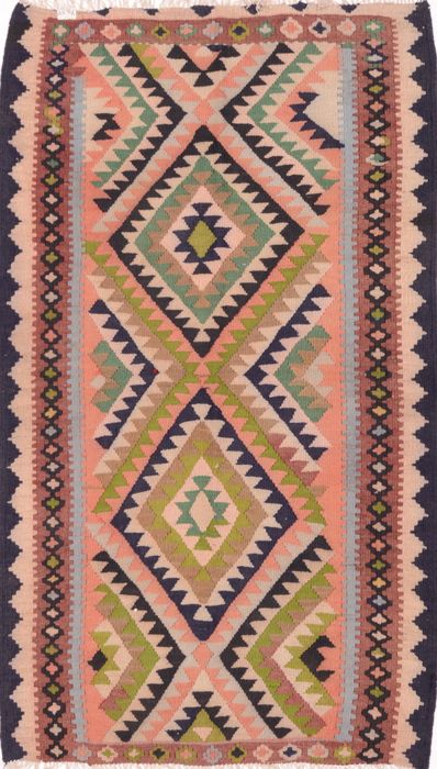 Kilim Green Flat Woven 41 X 70 Area Rug 100-74677 Image 0