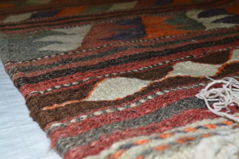 Kilim Purple Flat Woven 45 X 82 Area Rug 100-74678 Image 4