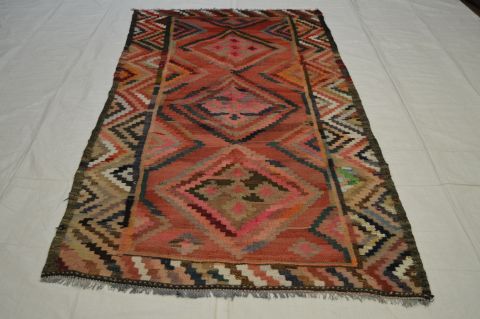 Kilim Purple Runner Flat Woven 44 X 96 Area Rug 100-74679 Image 5