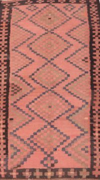 Afghan Kilim Purple Runner 10 to 12 ft Wool Carpet 74681