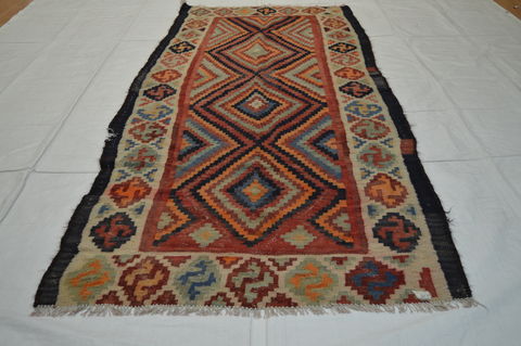 Kilim Multicolor Runner Flat Woven 41 X 106 Area Rug 100-74683 Image 6