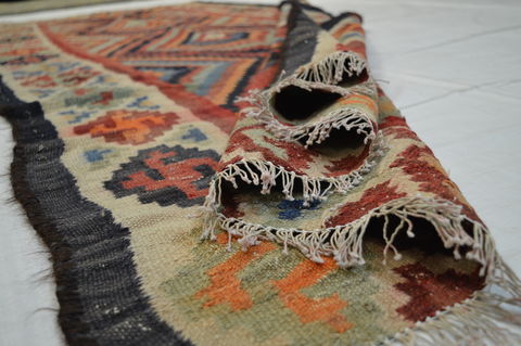 Kilim Multicolor Runner Flat Woven 41 X 106 Area Rug 100-74683 Image 8