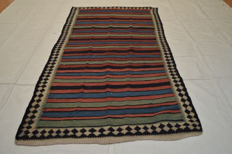 Kilim Green Runner Flat Woven 44 X 99 Area Rug 100-74685 Image 7