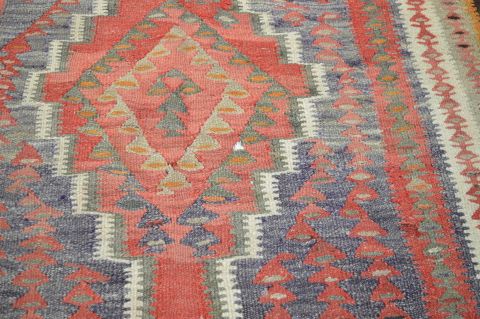 Kilim Purple Runner Flat Woven 43 X 102 Area Rug 100-74686 Image 12