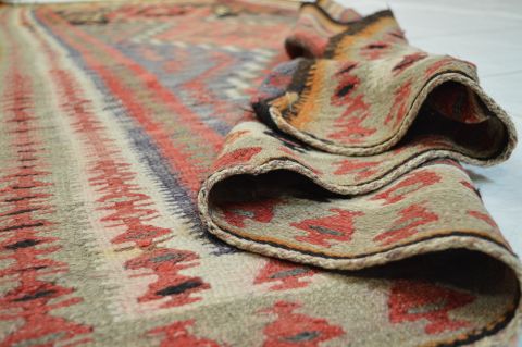 Kilim Purple Runner Flat Woven 43 X 102 Area Rug 100-74686 Image 2