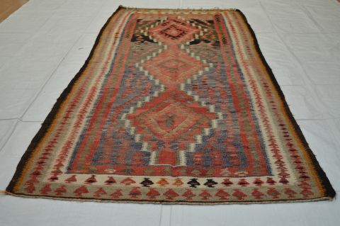 Kilim Purple Runner Flat Woven 43 X 102 Area Rug 100-74686 Image 9