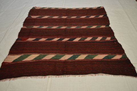 Kilim Brown Square Flat Woven 58 X 60 Area Rug 100-74687 Image 4