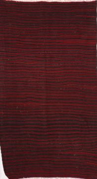 Afghan Kilim Red Rectangle 7x10 ft Wool Carpet 74688