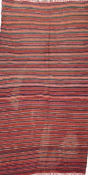 Kilim Red Flat Woven 4'9" X 9'1"  Area Rug 100-74689
