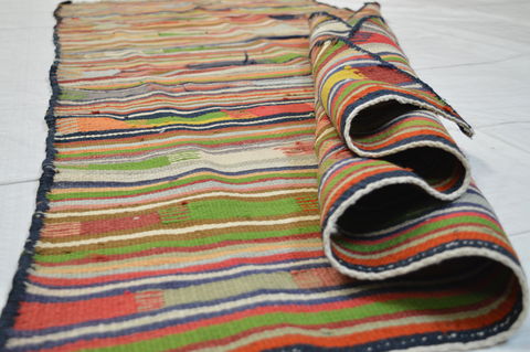 Kilim Orange Runner Flat Woven 35 X 96 Area Rug 100-74691 Image 1