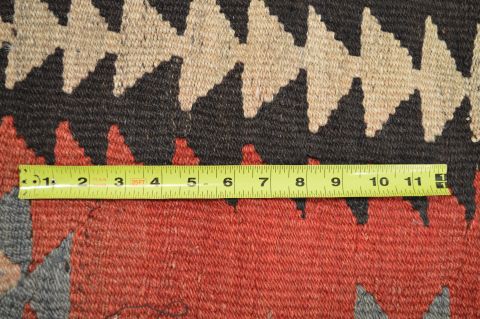 Kilim Red Runner Flat Woven 411 X 102 Area Rug 100-74702 Image 7