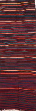 Kilim Red Runner Flat Woven 4'2" X 11'10"  Area Rug 100-74707