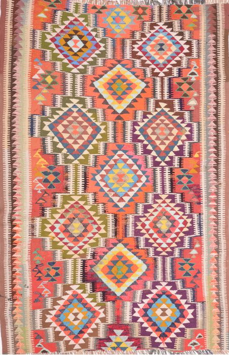 Kilim Green Flat Woven 65 X 102 Area Rug 100-74709 Image 0